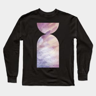 Purple geometric arches Long Sleeve T-Shirt